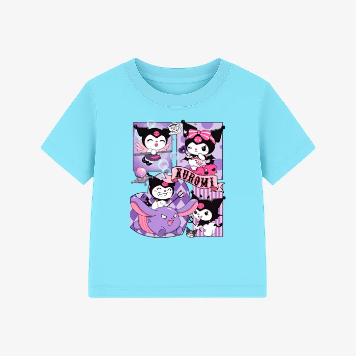 Remera de Algodón Kuromi M/corta