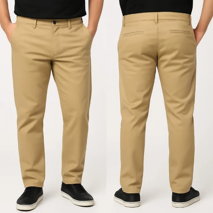 Pantalón de Gabardina "corte Chino"