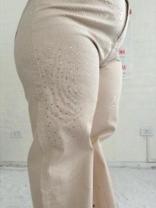 Wide-leg Brillo Color Beis 48 al 56