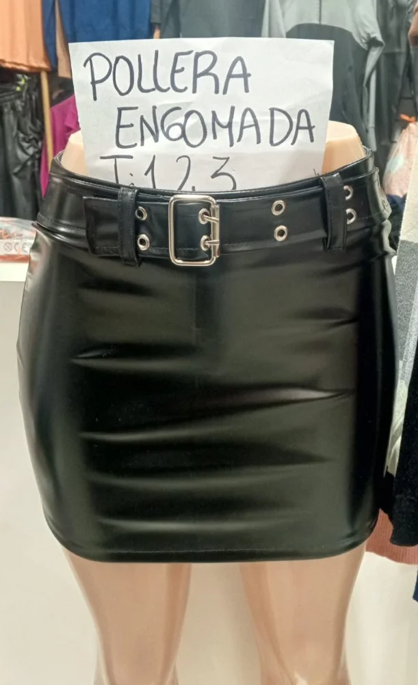 Pollera Engomada con Cinto - Imagen 1