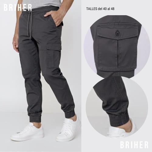 Jogger Cargo Gabardina Elastizada Fina - Miniatura 3