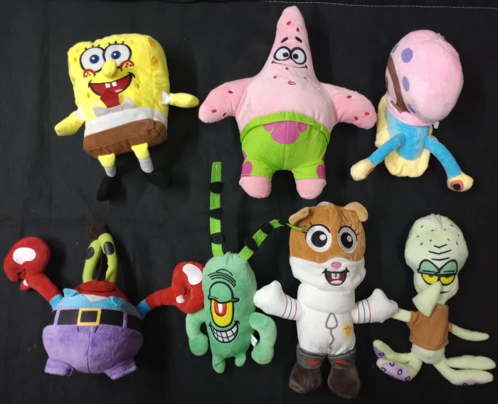 Peluches de Bob Esponja y Sus Amigos
