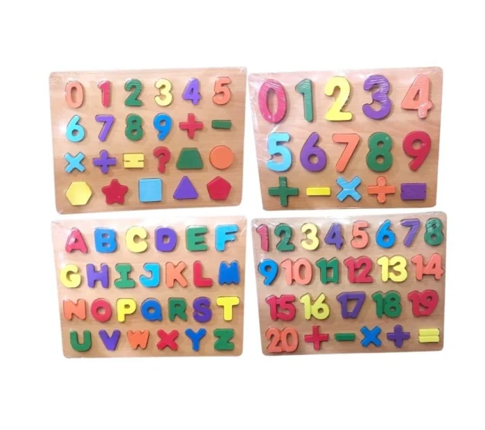 Letras y Números de Encastre de 30x23cm