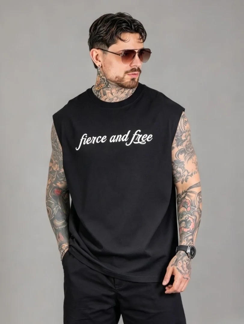 Musculosa Estampada Algodón Peinado - Imagen 3