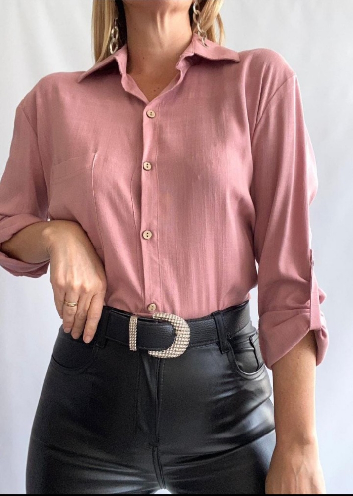 Camisa Lino Manga 3/4 - Imagen 3