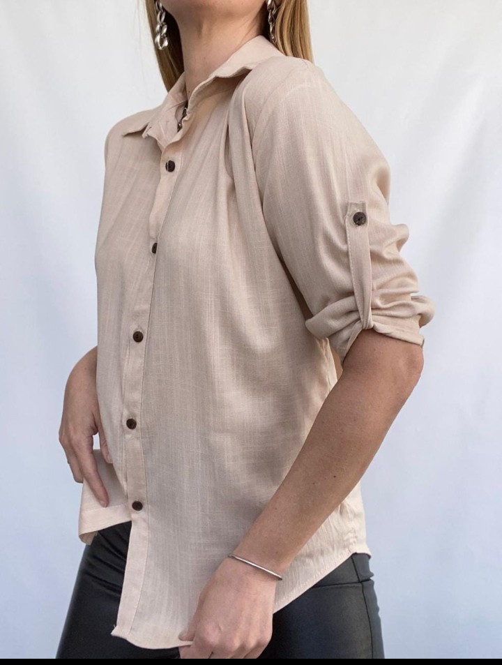 Camisa Lino Manga 3/4 - Imagen 4