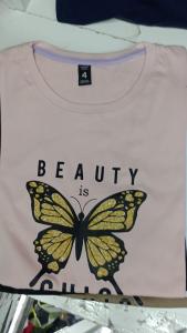 Remeras Dama Estampadas Algodón Peinado Talles - Miniatura 4