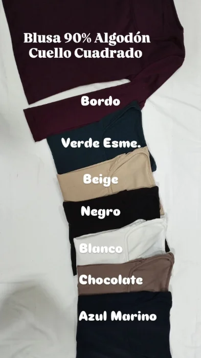 Blusa Cuello Cuadrado