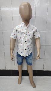 Camisas Elastizada Importado de Bebé Cuello Mao