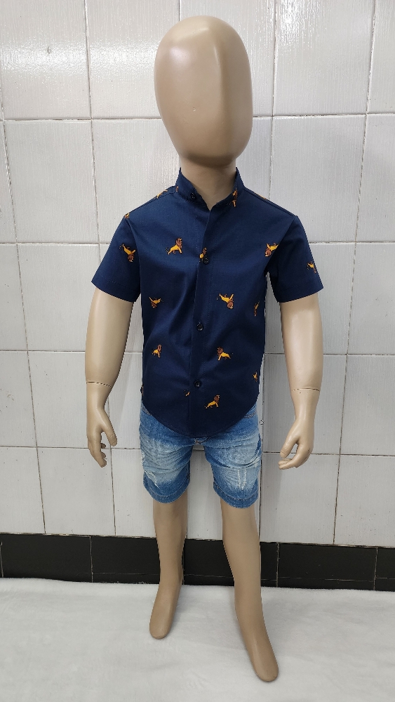 Camisas Elastizada Importado de Bebé Cuello Mao - Imagen 2