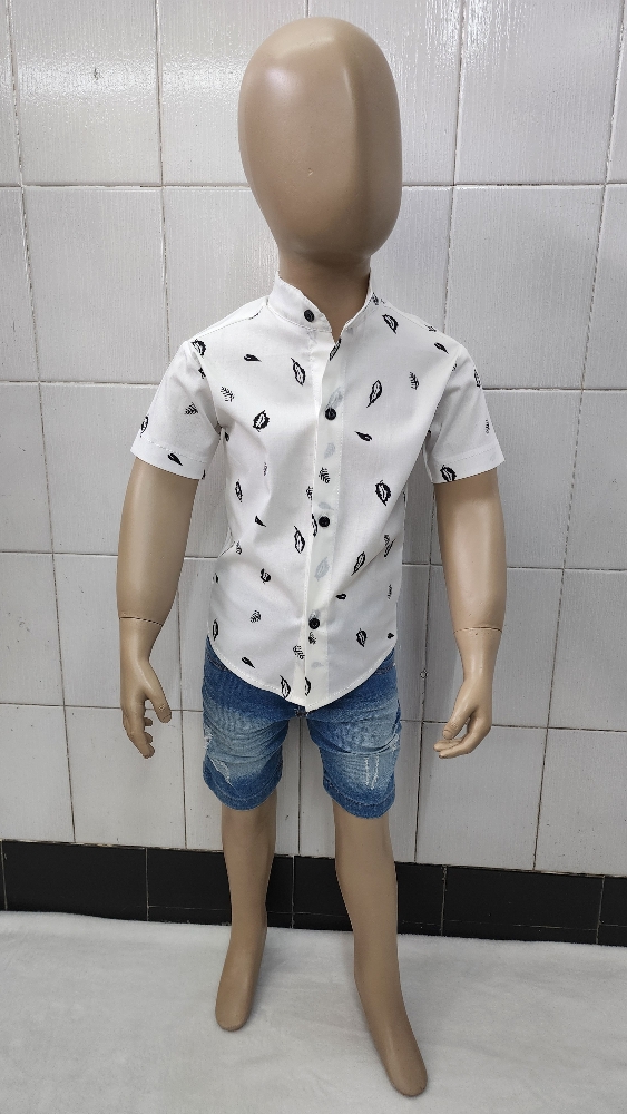 Camisas Elastizada Importado de Bebé Cuello Mao - Imagen 3