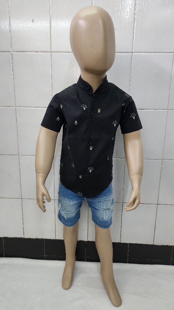 Camisas Elastizada Importado de Bebé Cuello Mao - Imagen 4