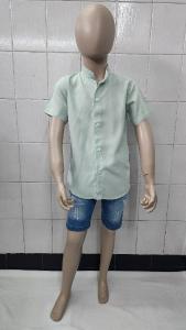Camisas Liso de Niños Cuello Mao - Miniatura 2
