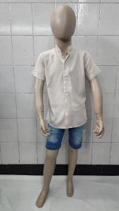 Camisas Liso de Niños Cuello Mao - Miniatura 3