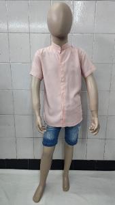 Camisas Liso de Niños Cuello Mao - Miniatura 4