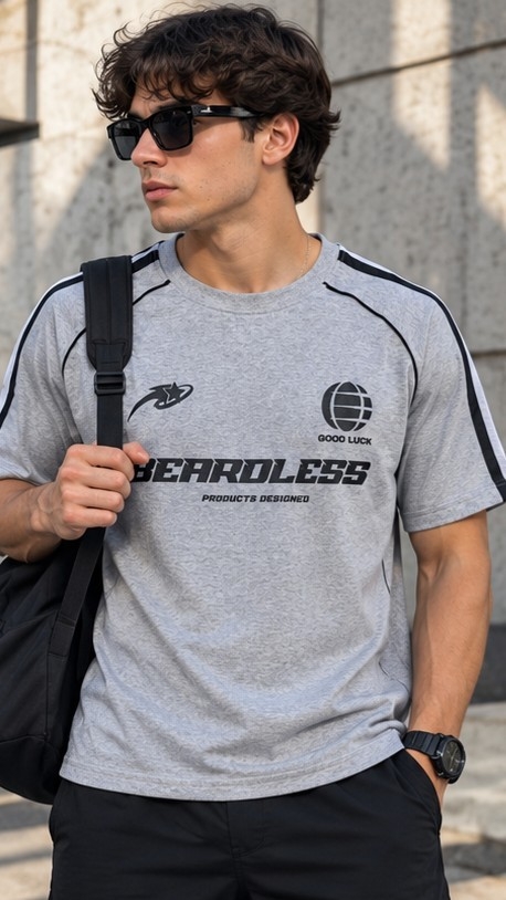Remera Jersey Peinada Estampada - Imagen 3