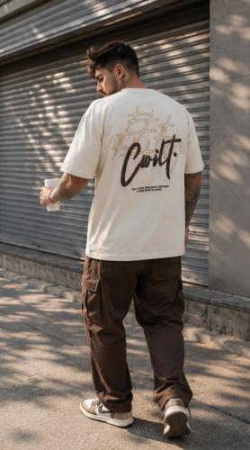 Remera Oversize Estampadas Algodón Peinado