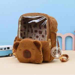Mochila Cristal Peluche Capibara