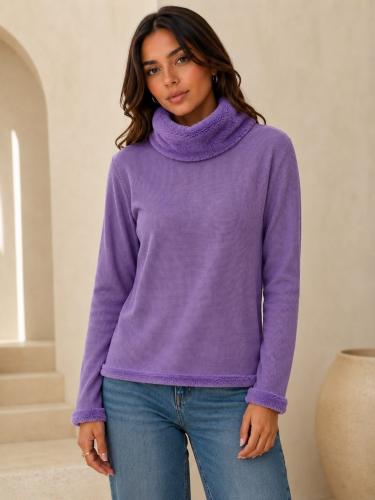 Poleras Waffle con Piel Oferta