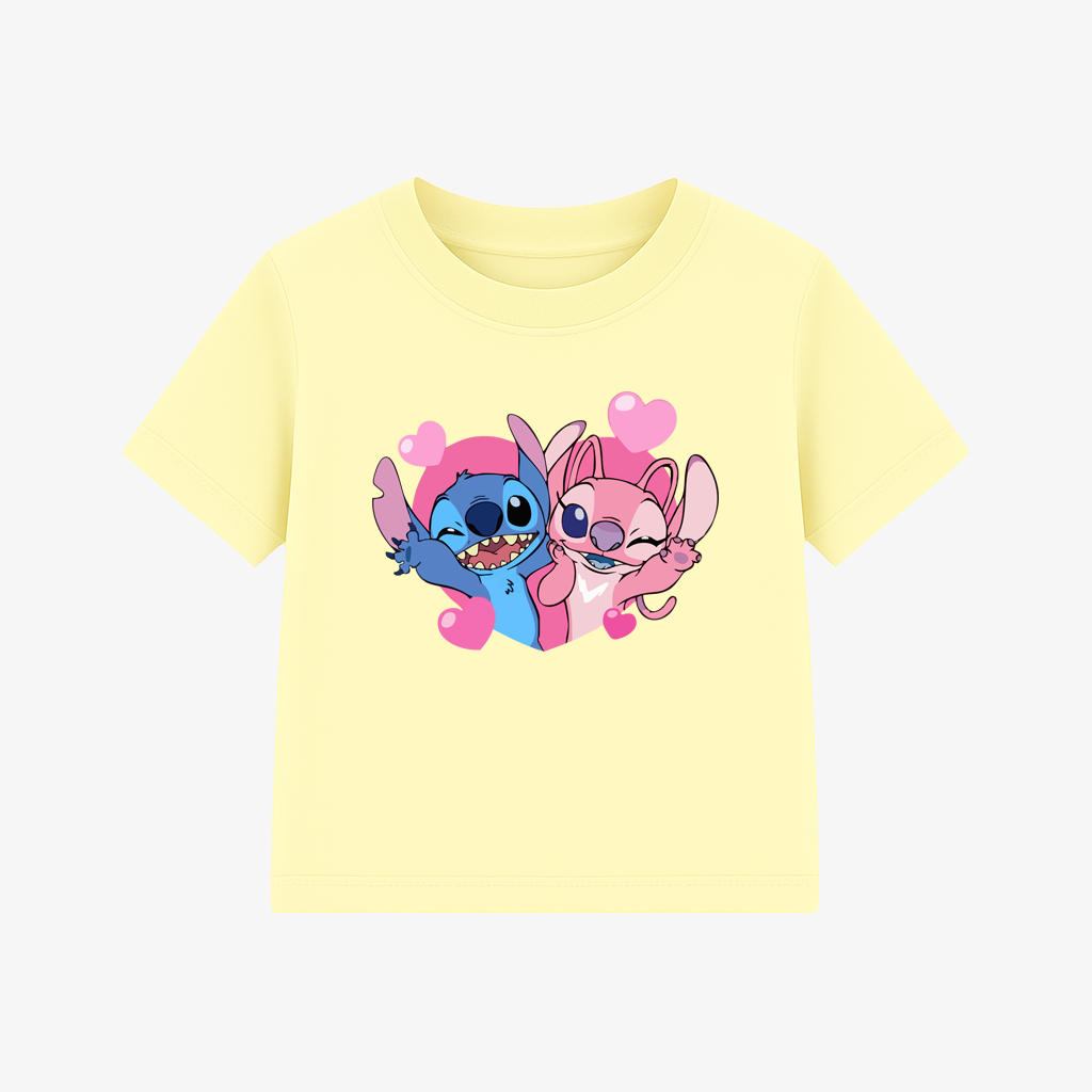 Remera Sitich y Novia Algodón Peinado! - STITCH%20Y%20NOVIA%20AMARILLO.png