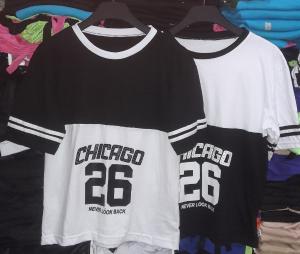 Remera Overzice Combinada Jersey Peinada