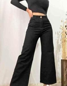 Wide Leg Negro  Premium