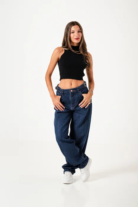 1317 Baggy con Ajustador Cintura