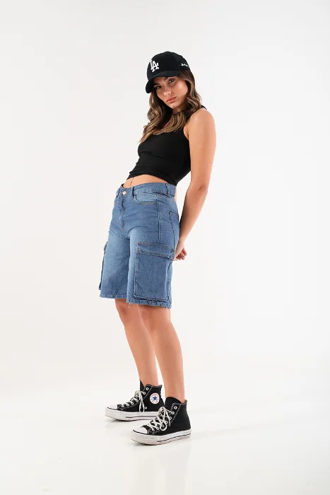 4008 Bermuda Cargo Jeans