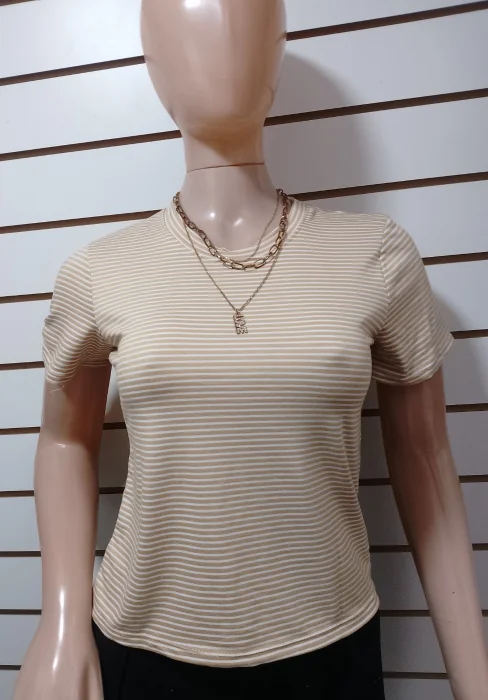 Remeras de Modal Viscosa Rayada