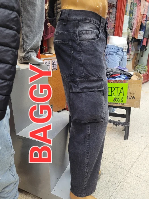 Baggy Cargo Ston Gris Localizado