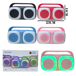 Parlante Bluetooth 2x3 Pulgadas C/luces (ms-2242bt)
