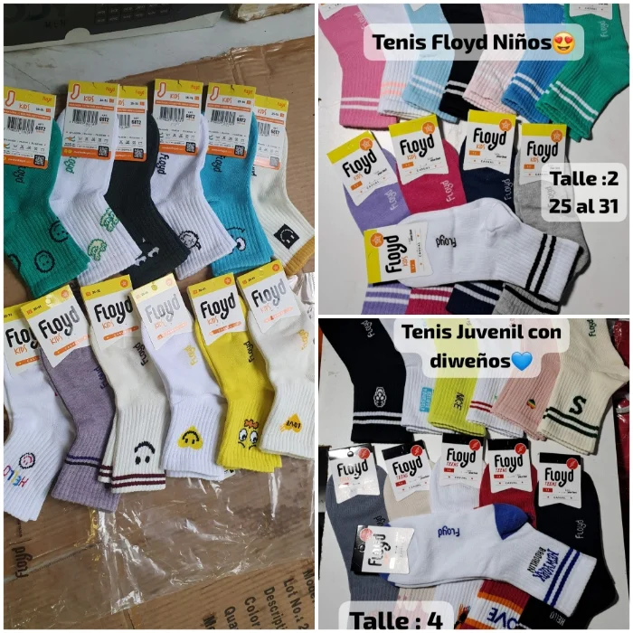 "floy Medias 1/3 Morley Niños Dos Rayas y Estampados