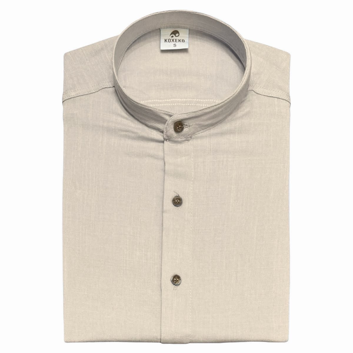 Camisa de Lino Cuello Mao Elastizado - Imagen 6