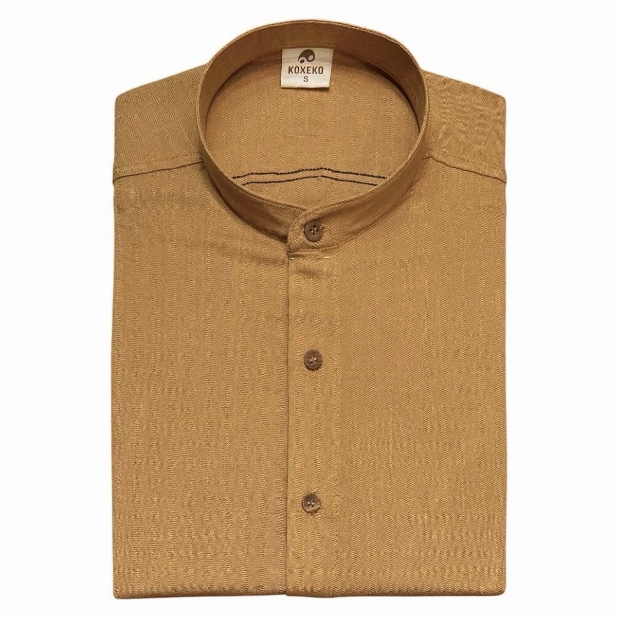 Camisa de Lino Cuello Mao Elastizado - Imagen 7