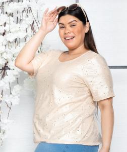 Blusa de Brodery Foil