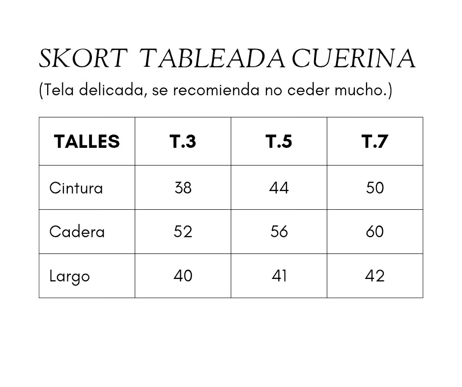 Short Pollera Tableado Cuerina - Imagen 5