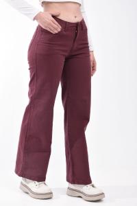 F708b - Wide Leg Bordo - Miniatura 2