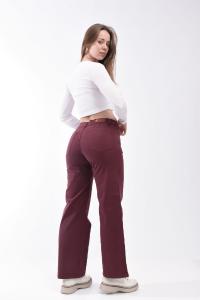 F708b - Wide Leg Bordo - Miniatura 3