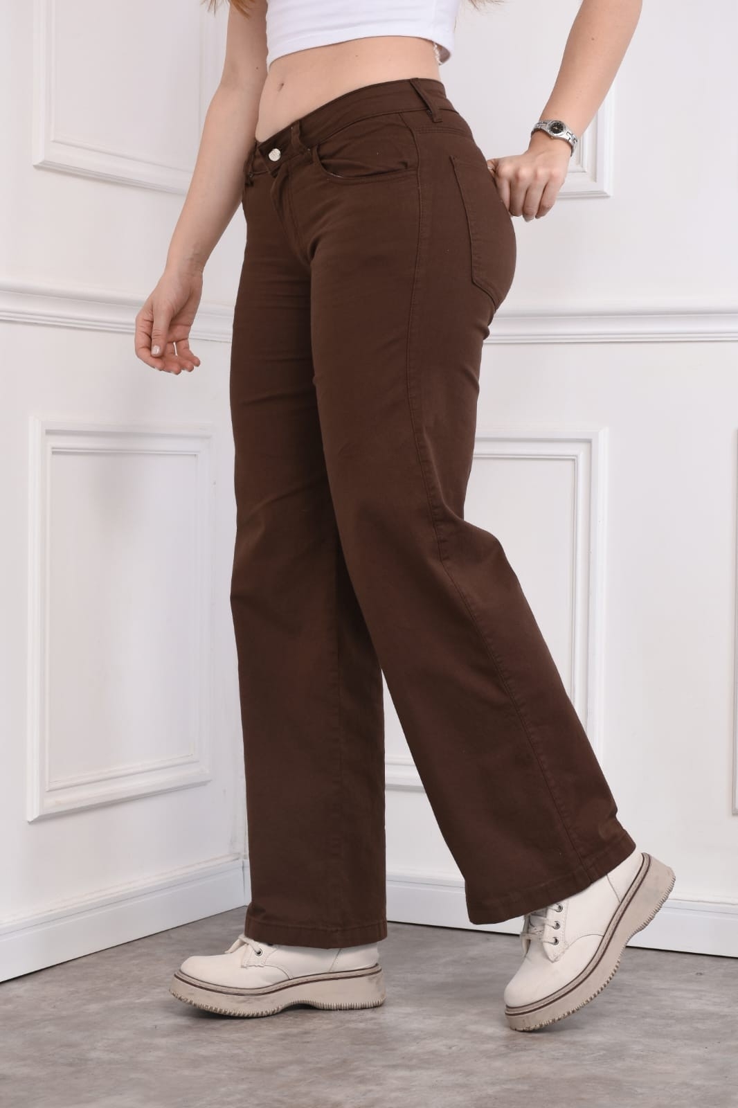 Art F708mc Wide Leg Chocolate Elastizado - Imagen 2
