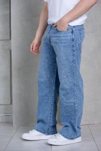 Jeans Baggy Localizado Celeste - Miniatura 3