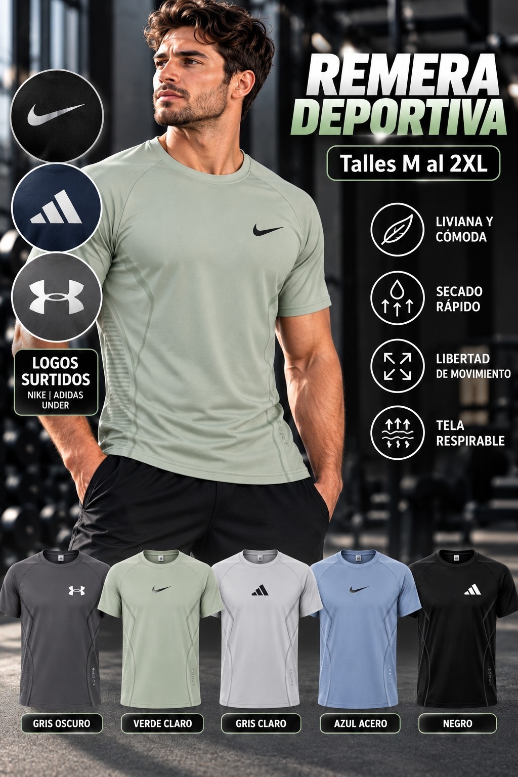 Remeras Laycra Importado Calidad Premium - Imagen 3