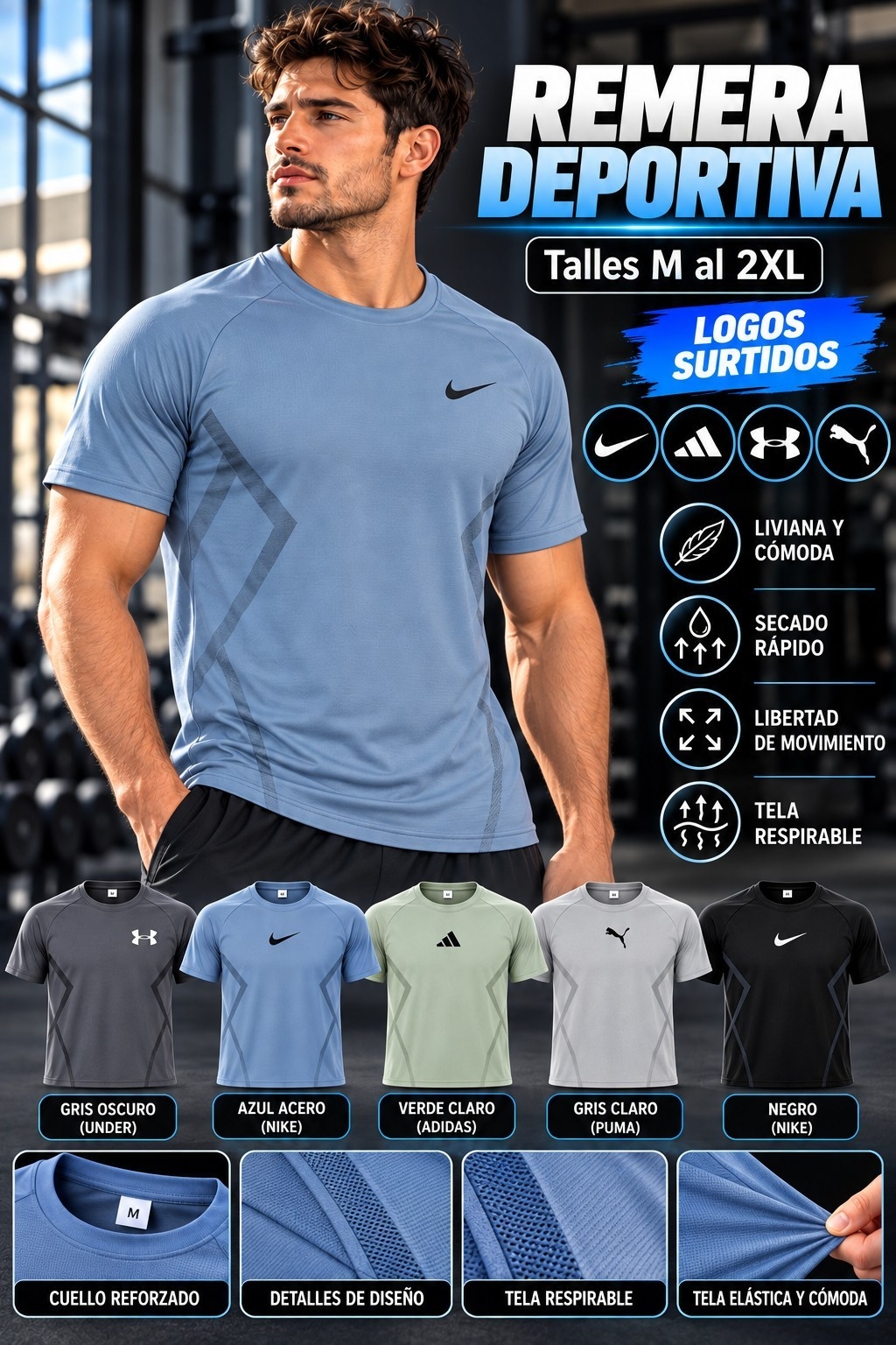 Remeras Laycra Importado Calidad Premium - Imagen 5