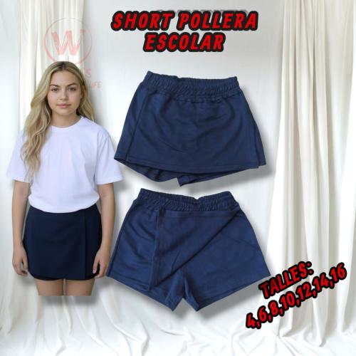 Short Pollera Escolar Rustico.