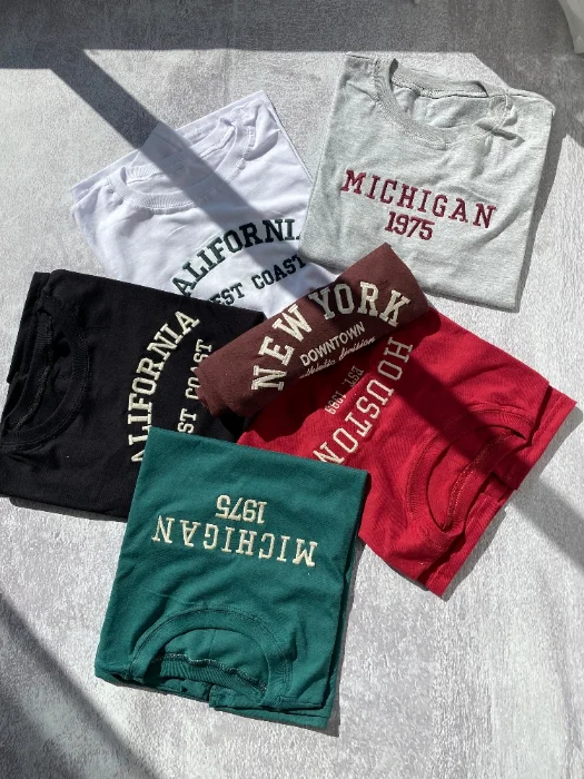 Remera Over Bordada