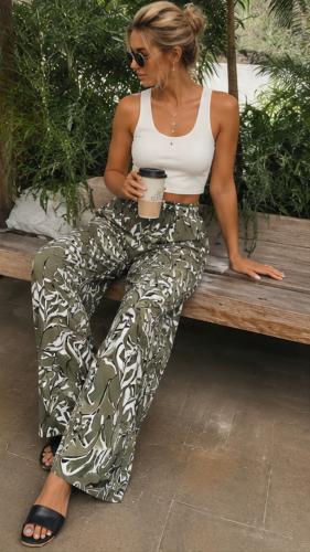 Pantalon Lino Estampado