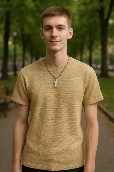 Remeras de Waffle de Hombre