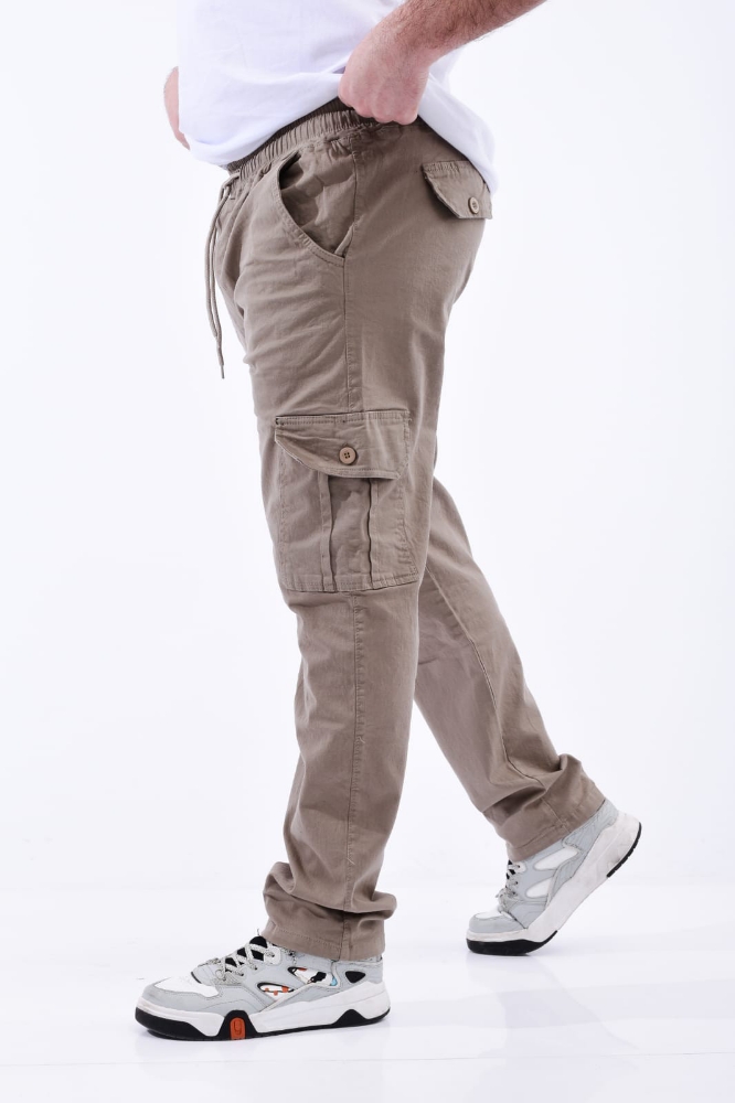 Pantalon  Cargo. Efecto. Lavado (gabardina. Elastisado) - Imagen 2