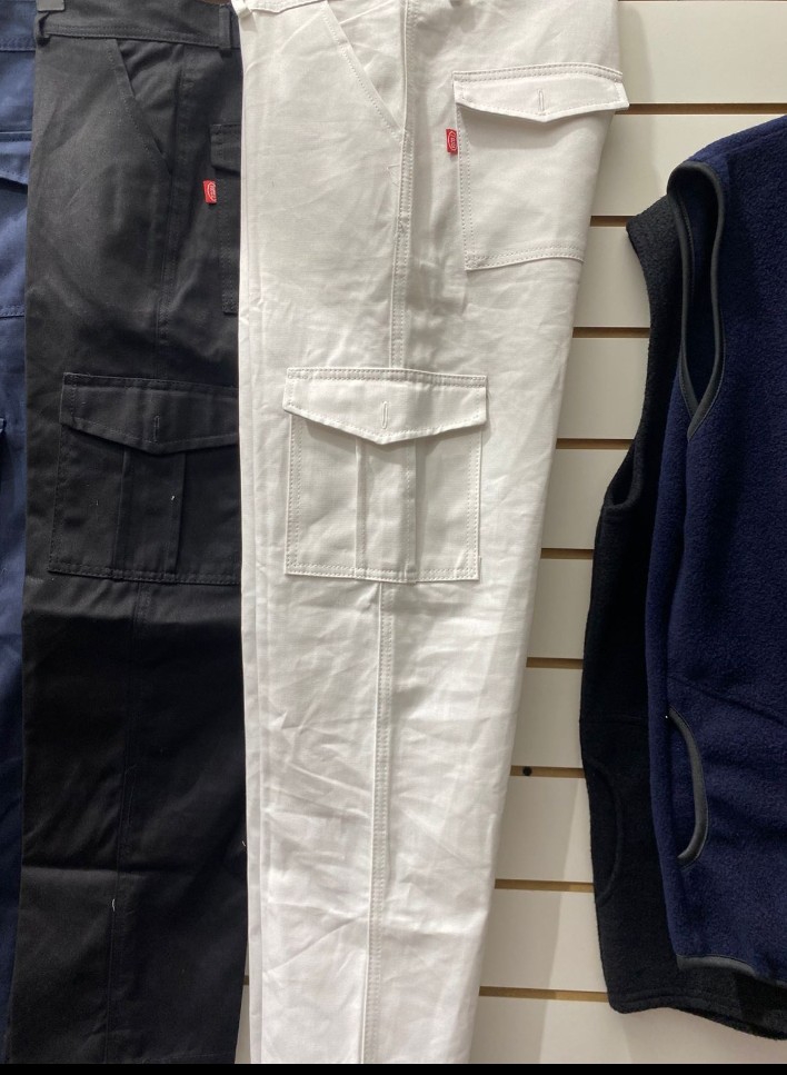 Pantalon Cargo de Trabajo Blanco - Imagen 6