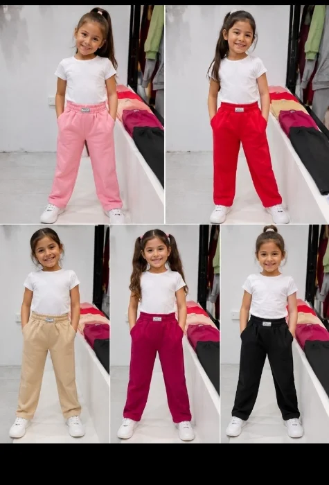 Pantalon de Jersey con Piel