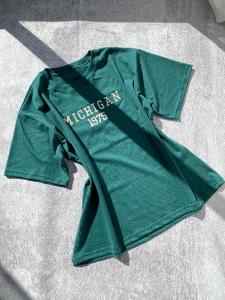 Remera Over Dama Bordada